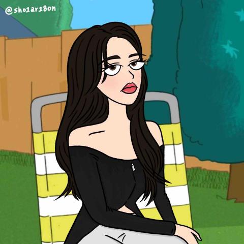 雪倫  𝙎𝙃𝘼𝙍𝙊𝙉 𓈒 ˖ ࣪ 𝜗𝜚 - 美式卡通似顏繪