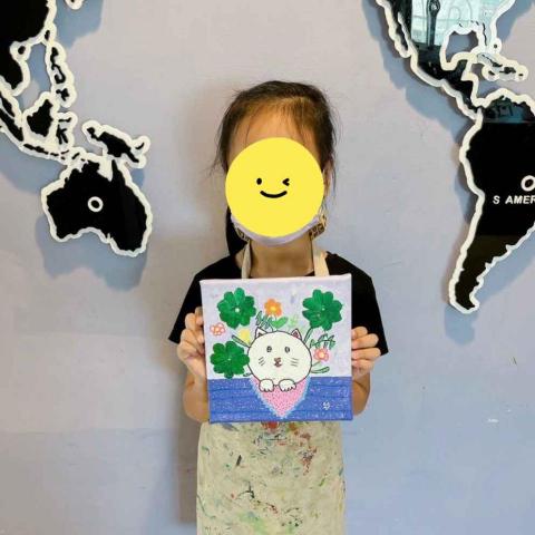 福福老師|兒童藝術探索 - 學生作品✧壓克力畫