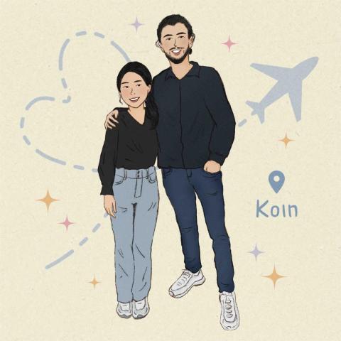 雪倫  𝙎𝙃𝘼𝙍𝙊𝙉 𓈒 ˖ ࣪ 𝜗𝜚 - 美式復古似顏繪