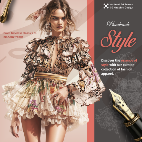 ArtifexAI迅藝-你的美術許願池 - 方形AD設計