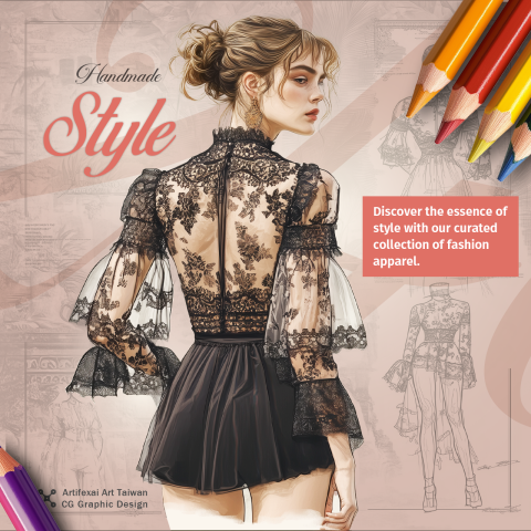 ArtifexAI迅藝-你的美術許願池 - 方形AD設計