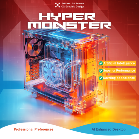 ArtifexAI迅藝-你的美術許願池 - 方形AD設計