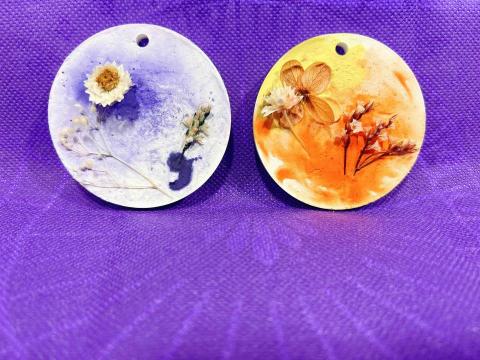 祈安 - 乾燥花擴香石製作