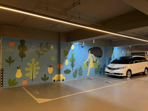 丹尼爾彩繪工作室 - 停車場牆面彩繪 丹尼爾彩繪工作室 - 停車場牆面彩繪