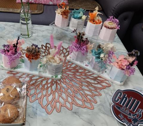 李瓊瑩 - 擴香永生花手作課程紀錄照