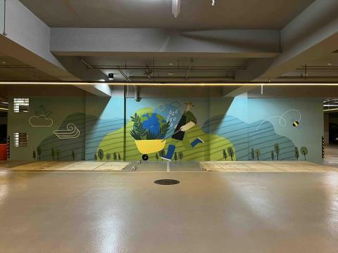 丹尼爾彩繪工作室 - 停車場牆面彩繪 丹尼爾彩繪工作室 - 停車場牆面彩繪