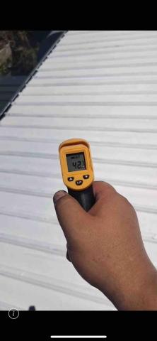 陳旻皓 - 施作隔熱漆後溫度42度