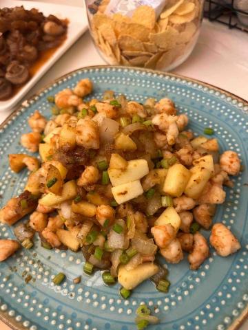 Jade’s kicthen（潔德作菜） - 蘋果蝦仁蝦鬆