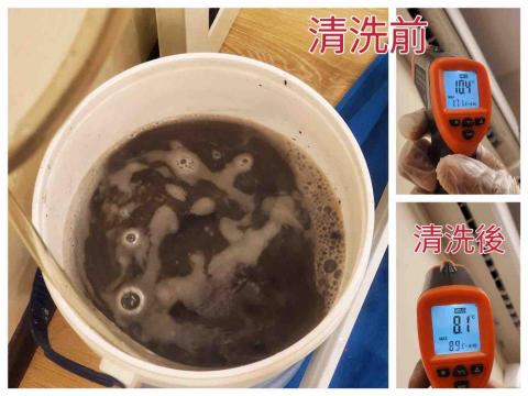 阿爾發空調 - 清洗前後對比照片(例8) 阿爾發空調 - 清洗前後對比照片(例8)