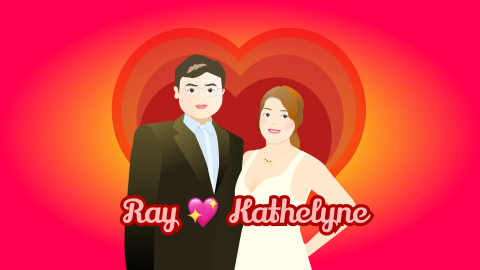 張君怡 - 婚宴 - 似顏繪插畫