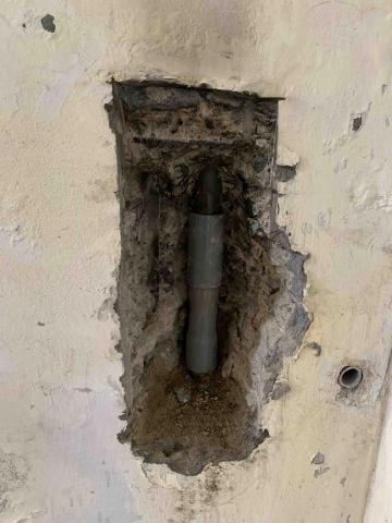 叱臣工程行 - 水管破裂 鑿牆修復（施作後）