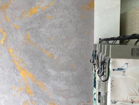 zix-saing Lan - 土質礦物漆  斑駁藏金