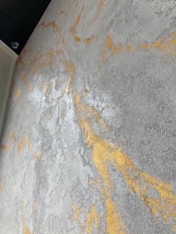 塗藝圖 - 土質礦物漆  斑駁藏金