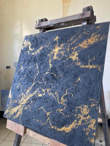 zix-saing Lan - 土質礦物漆  火山岩藏金