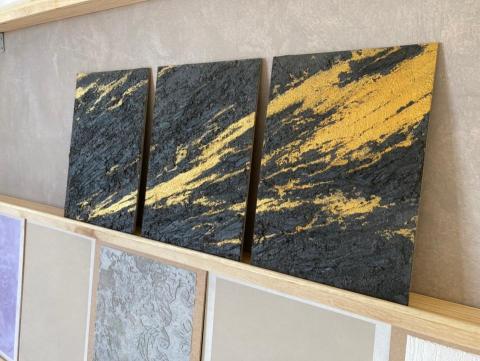 塗藝圖 - 土質礦物漆  板岩藏金