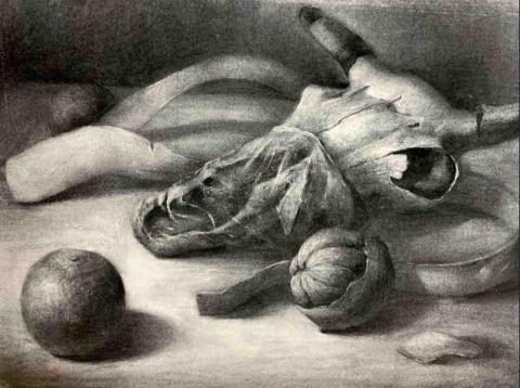 小雨老師🌧️美術教學🎨👩🏻&zwj;🎨 - 素描示範