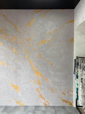 塗藝圖 - 土質礦物漆  斑駁藏金