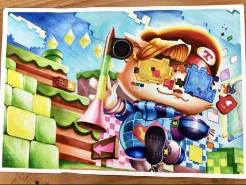 人體彩繪工作室 - 麥克筆應用示範