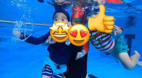 coach.fries - 和小朋友一起練習水中睜開眼睛