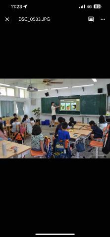 臺灣大學中文系作文與國文家教 - 此為本人於國小班級教學之畫面