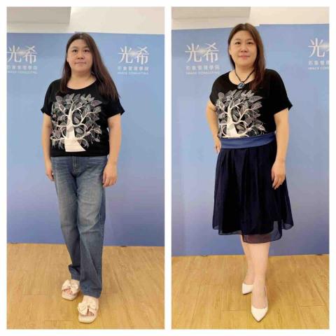 光希形象管理學院 - 想要提升女人味與個人性感感魅力，第一次看見自己穿裙裝於是感動的哭了，祝福學員每天都與最棒的自己相遇。??