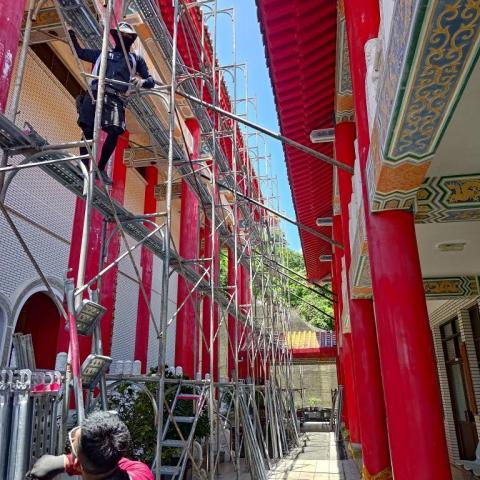 大吉鷹架工程行 - 廟宇修繕施工架搭設