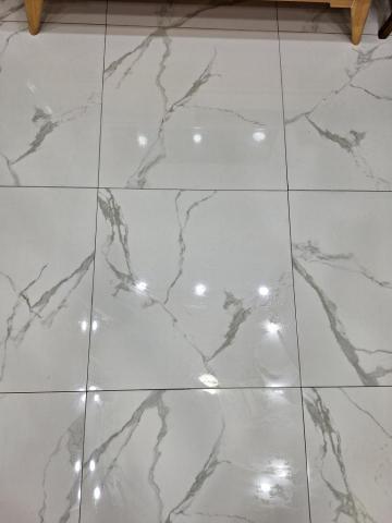 啟程泥作修繕工程 - 客廳地板局部剔除鋪設磁磚 施工後