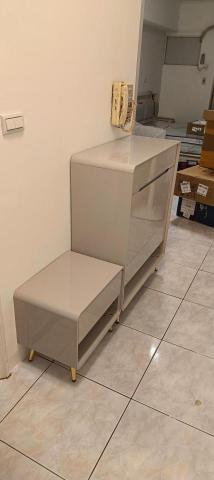 物流配送，傢俱組裝拆解，急件跑腿 - 烤漆鞋櫃含穿鞋凳組