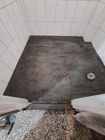 啟程泥作修繕工程 - 浴室打底盤門檻 施工中