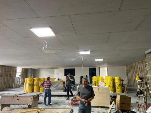 吳蘊哲 - 暗架 防火隔音天花板（未油漆）