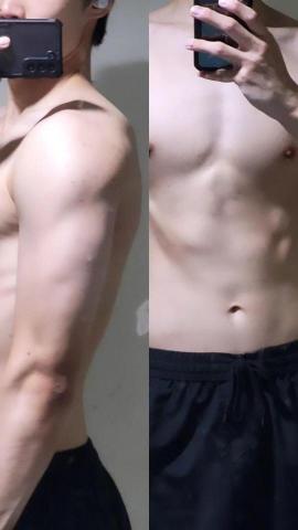 石皓天（私人健身／運動教練） - 從超瘦到這樣5個月