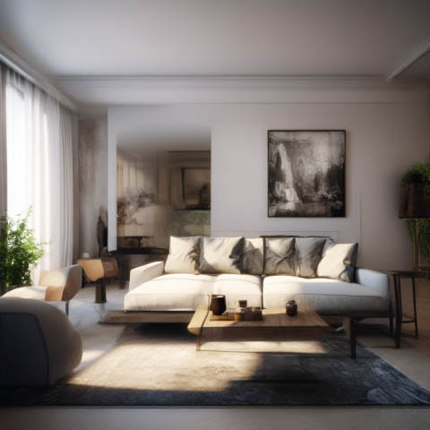 墨丹設計室內裝修裝潢 - 客廳沙發