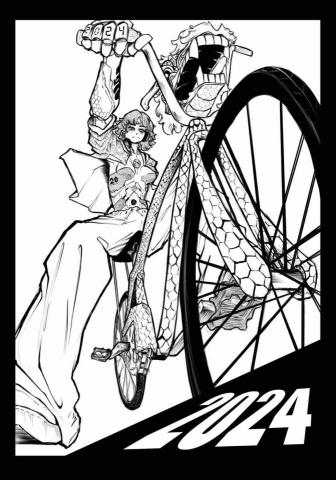 江東 - 黑白插畫