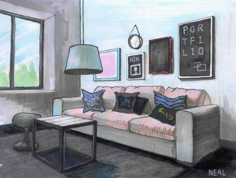 傅國智 - 麥克筆畫