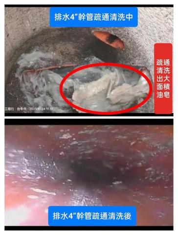 尚詮工程行 - 餐廳排水疏通清洗前後