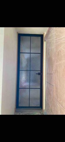 細鋁框玻璃門代工安裝 玻璃安裝 小錡 - 房間 廁所 廚房開門