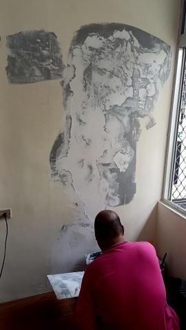 綋聖 - 9/5批土研磨 下一道才油漆