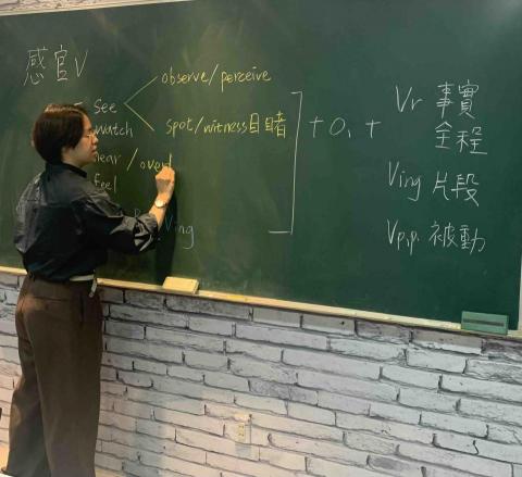 Elaine/英文家教/學測/會考/雅思/多益 - 高中文法教學板書