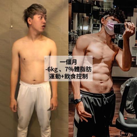 塔塔健康管理 - 男性教練增肌成果