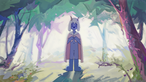 Nova - 狼瘡 LU​​​​​​​PUS 
2D動畫／2分47秒／1960x1080px／24fps／2021-2022年 
製作軟體│TVpaint、Procreate、Clip Studio Paint、After Effects 
分工│原作、場景設計、補間、上色、後製、音效