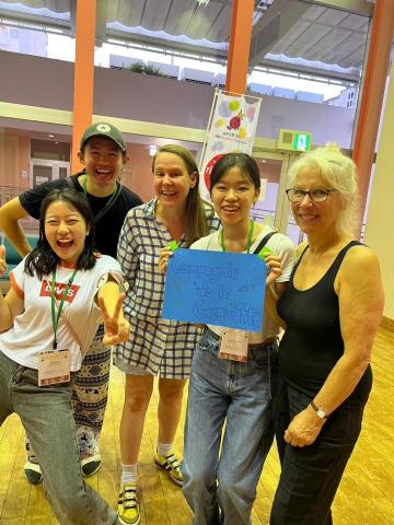 Raytheon Ngo - 在日本兒童藝術節ricca ricca festa當國際演繹志工。