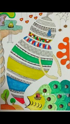 糖果手創美術工作室 - 彩色顏料-平面設計（插畫）