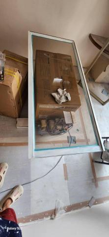 秝研油漆 防水工程 - 新竹市北區社區名稱：慶華綠晶 全室乳膠漆+跳色油漆+門框油漆（虹牌鄉居+I白+司曼特 燕麥黃+得利女裝灰）施工中