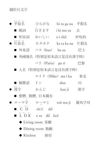 陳珮儀 - ☆50音課程
　●了解日文字的組成。