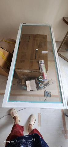 秝研油漆 防水工程 - 新竹市北區社區名稱：慶華綠晶 全室乳膠漆+跳色油漆+門框油漆（虹牌鄉居+I白+司曼特 燕麥黃+得利女裝灰）施工中