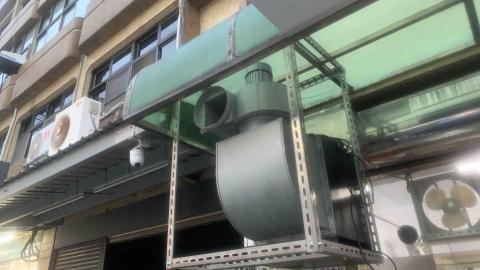 建凱工業冷凍空調 - 營業排煙馬達靜電機安裝規劃。
