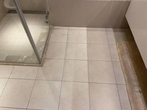 湧森油漆藝術塗料工程 - 浴室無縫仿清水模地板（前）