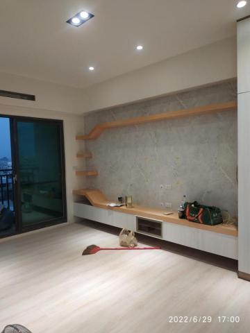 大台中室內裝修設計事務所 - 養貓跑道電視牆