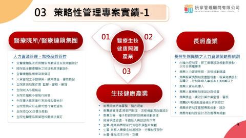 阮家管理顧問有限公司 - 策略性管理專案實績