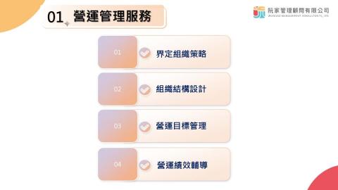 阮家管理顧問有限公司 - 營運管理服務